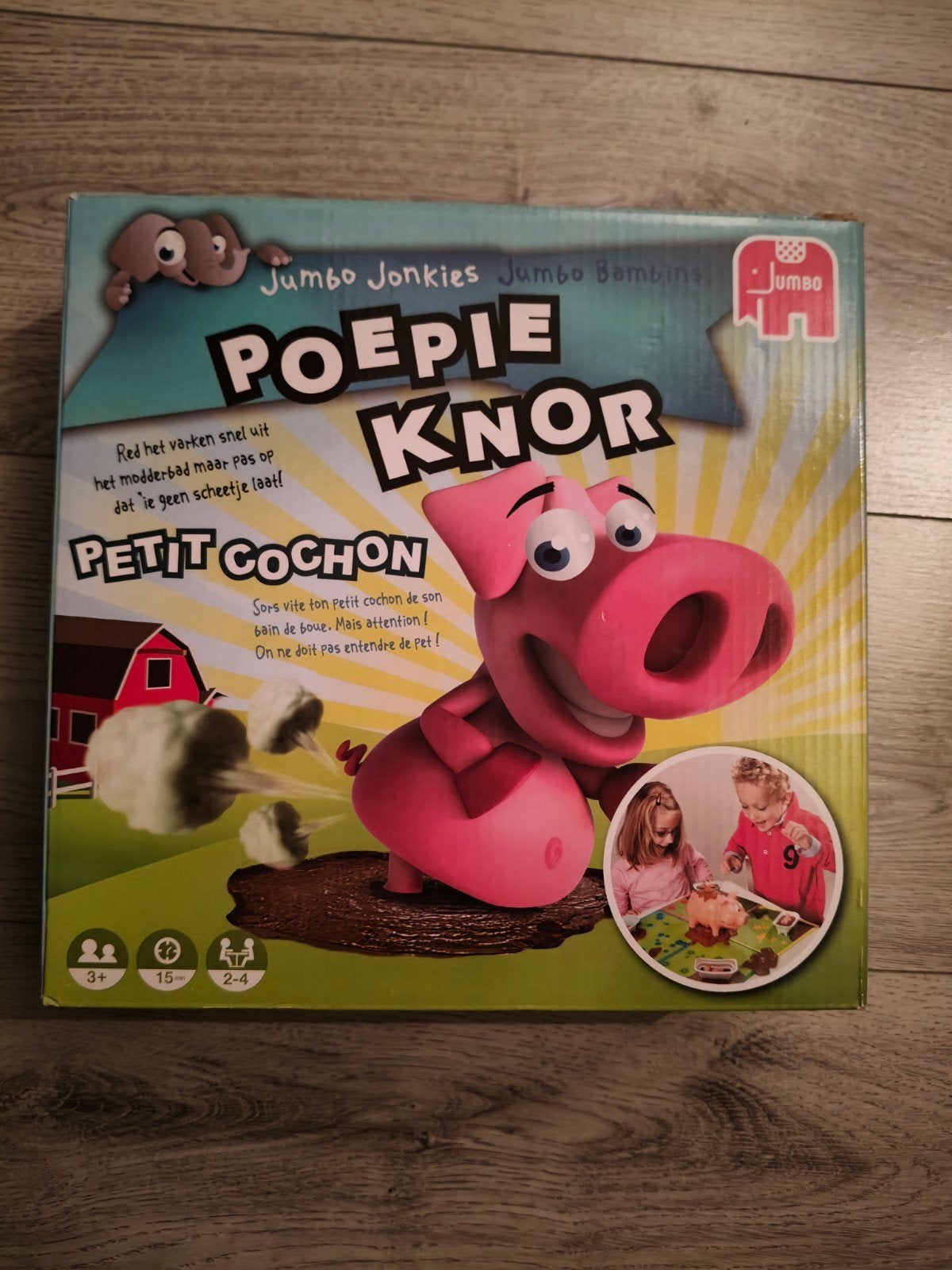 Jumbo Poepie Knor Bordspel - Compleet en Zo Goed als Nieuw, Drie of vier spelers, Ophalen of Verzenden, Zo goed als nieuw, Jumbo