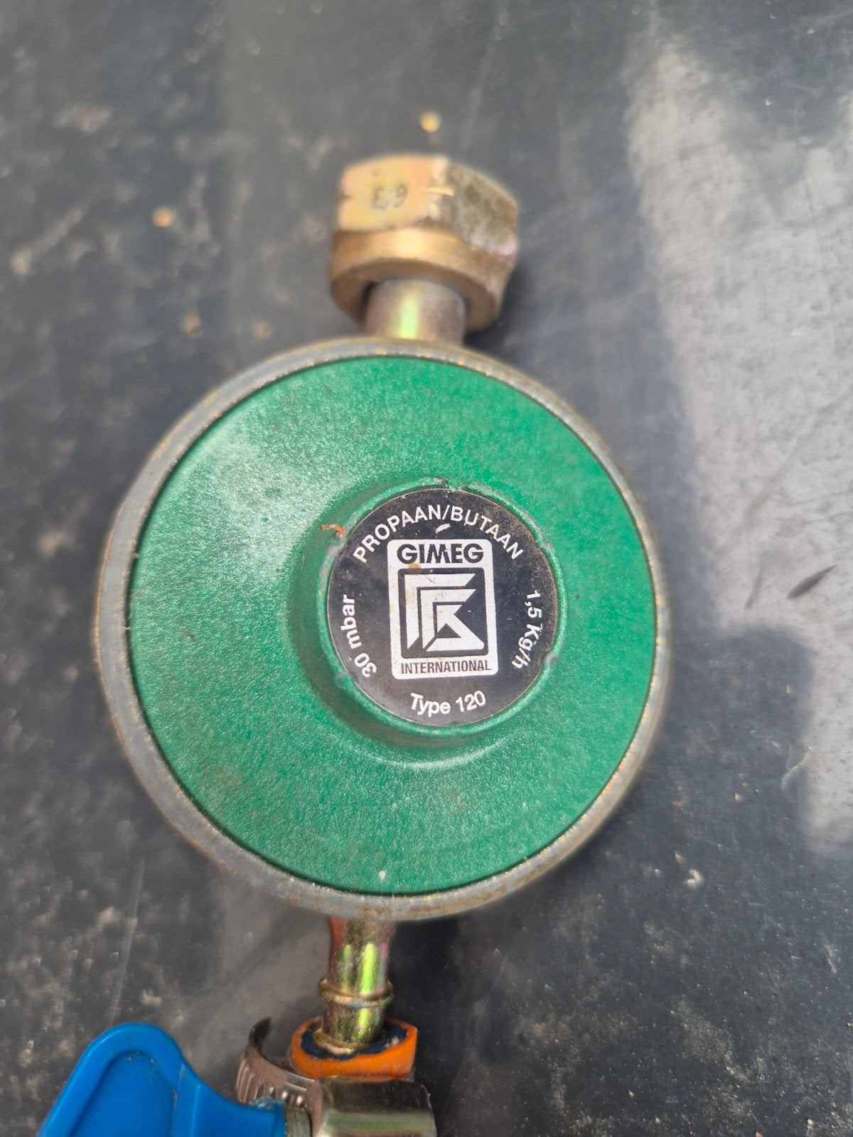 Camping gasfornuis met 2 pitten en gasdrukregelaar, Ophalen