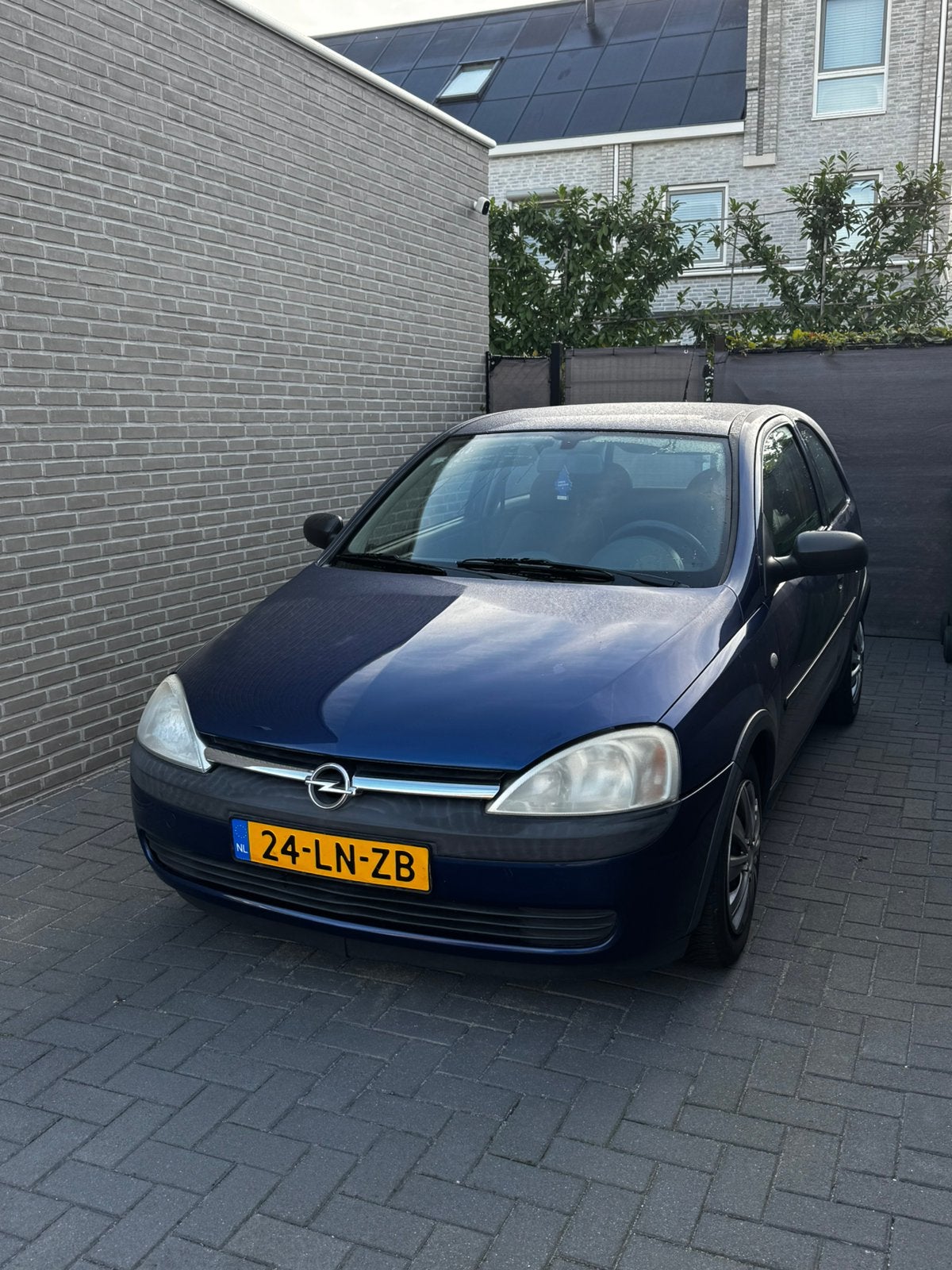 Opel Corsa 1.0 12V 3D 2003 Blauw, Auto's, Voorwielaandrijving, 450 kg, 973 cc, Origineel Nederlands