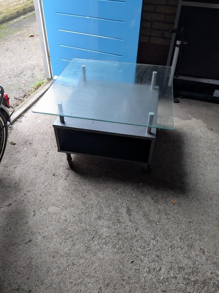Salontafel, Huis en Inrichting, Tafels | Salontafels, Ophalen, 50 tot 100 cm, Vierkant, 50 tot 100 cm