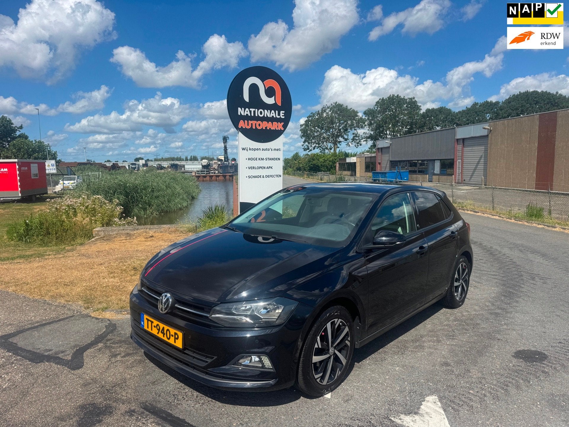 Volkswagen Polo | 2018 | 1.0 MPI Beats | Export en Handel |, 1005 kg, Euro 6, Zwart, Origineel Nederlands