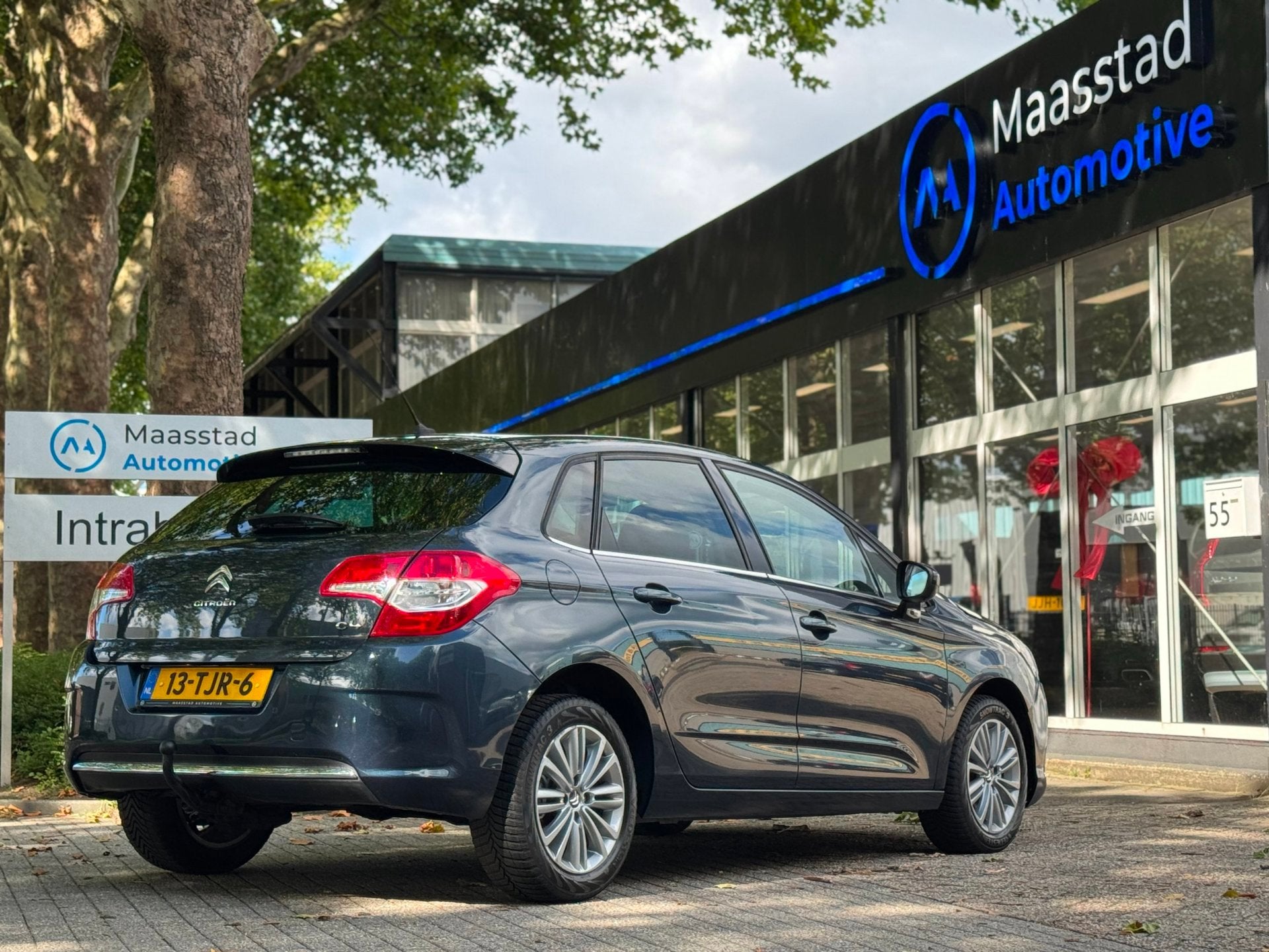 Citroen C4 1.6 THP Ligne Business EGS Automaat Cruise Navi N, Auto's, Euro 5, Parkeersensor, Gebruikt, Blauw