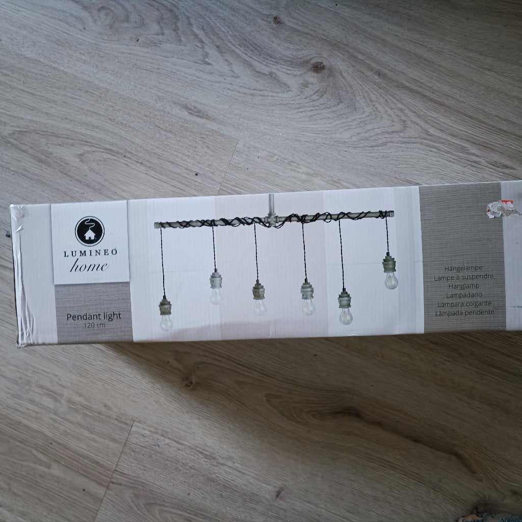 Lumineo Hanglamp Industrieel Antraciet Grijs, Ophalen of Verzenden, Nieuw, Metaal, Minder dan 50 cm