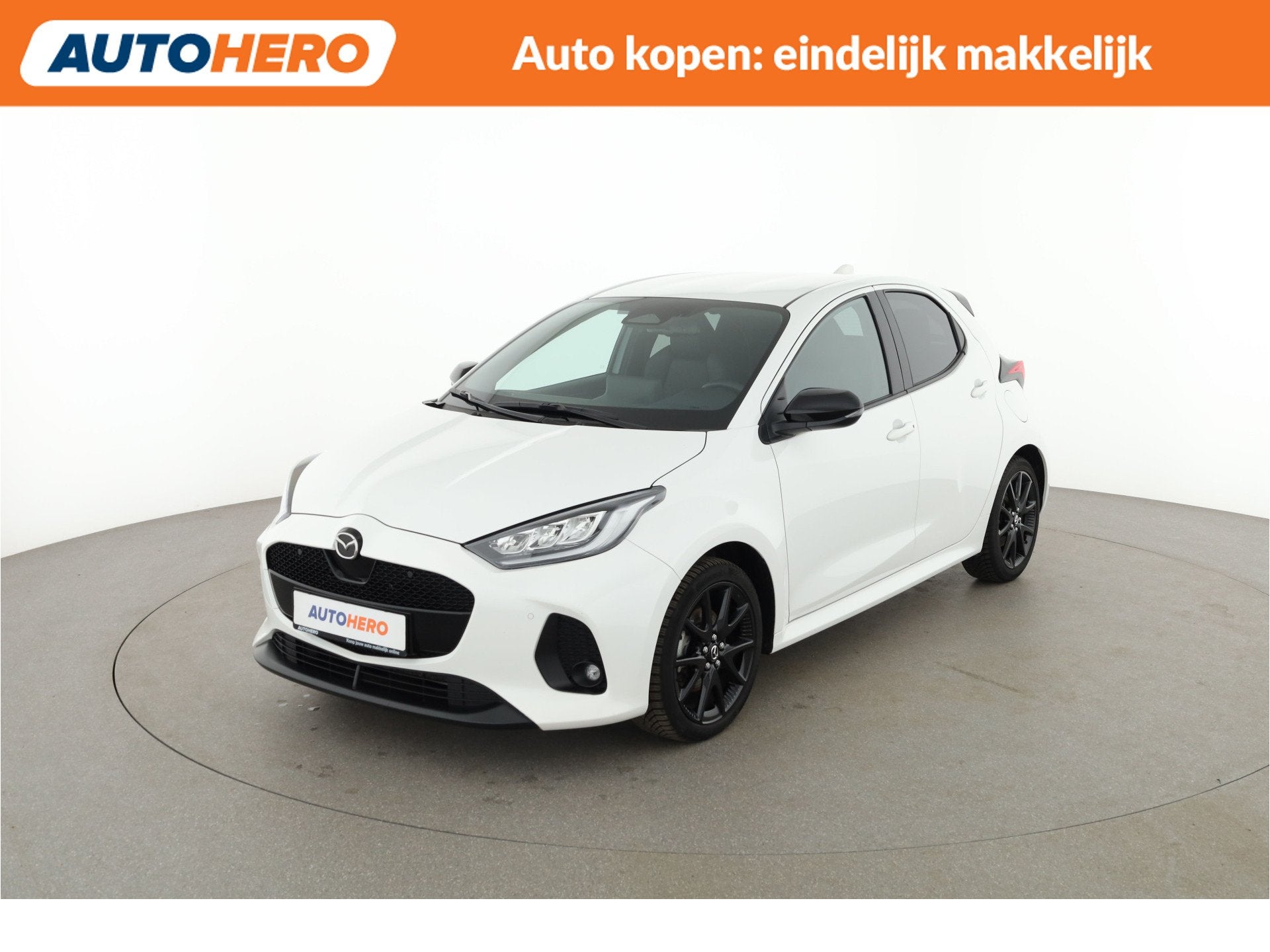 Mazda 2 Hybrid 1.5 Homura |LY11043| (bj 2024, automaat), Auto's, Mazda, 450 kg, Gebruikt, Met garantie (alle), Wit