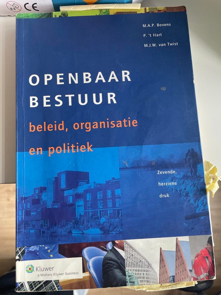 Openbaar Bestuur: Beleid, Organisatie en Politiek, Boeken, Studieboeken en Cursussen, Ophalen of Verzenden, Gamma, Gelezen, HBO