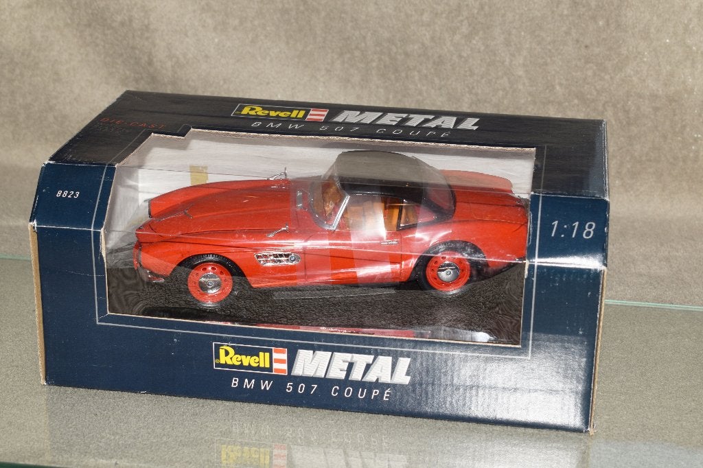 miniatuur auto 1:18 nieuwe revell bmw 507 coupe rode, Ophalen of Verzenden, Nieuw, Revell