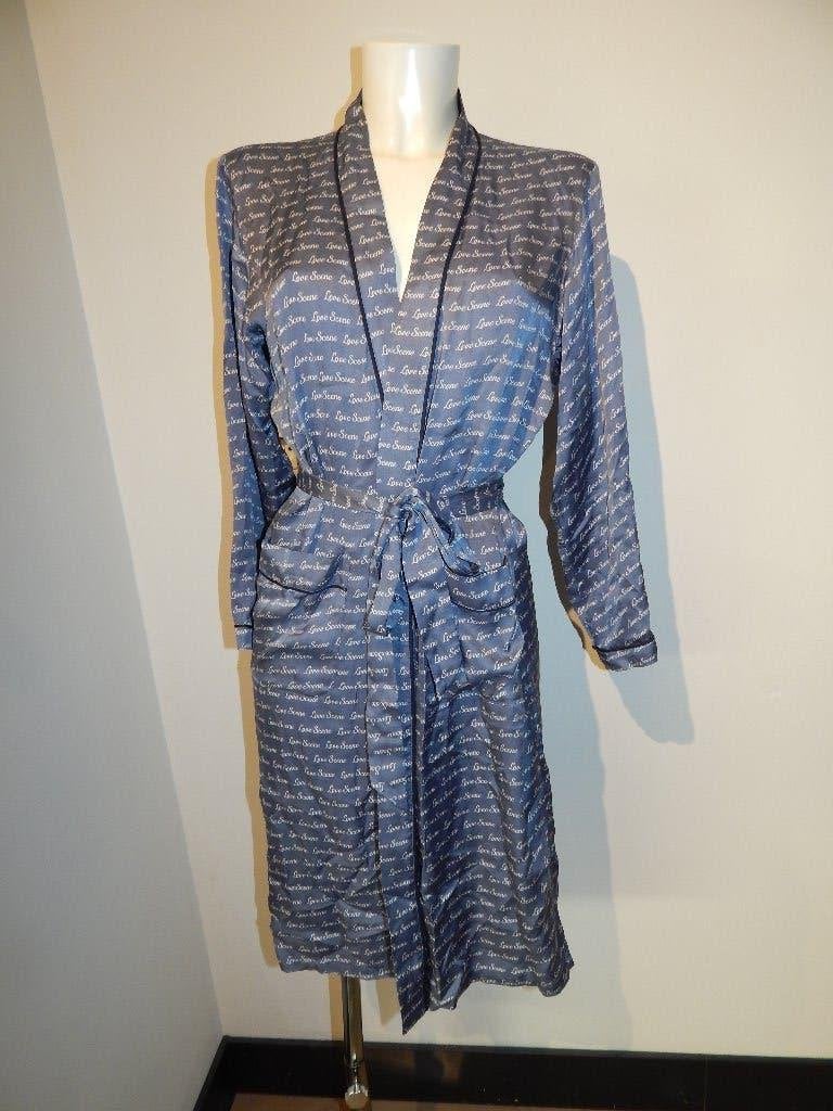 Love stories kimono ochtend jas satijn achtig print S/M, Kleding | Dames, Pyjama's, Love Stories, Verzenden, Zo goed als nieuw