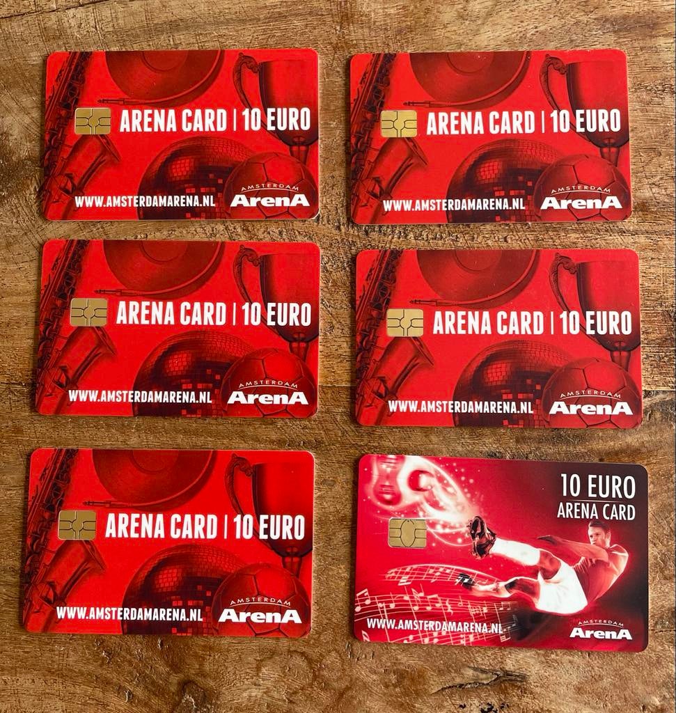 6 ongebruikte Amsterdam ArenA cards (voor verzamelaar), Ophalen of Verzenden, Nieuw, Ajax, Overige typen