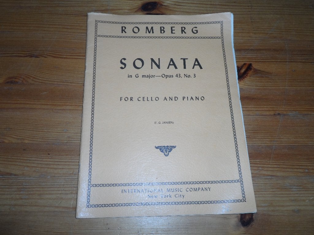 Romberg - sonata op. 43 N.3, Gebruikt, Klassiek, Ophalen of Verzenden, Artiest of Componist