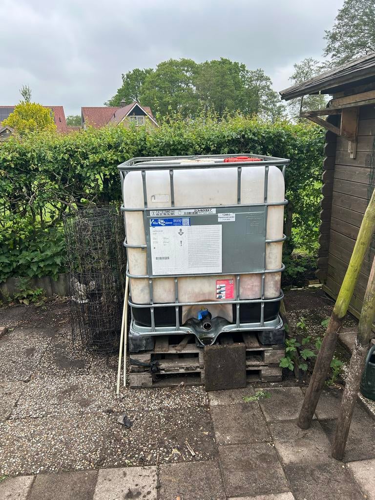 IBC Watertank 1000L - Ideaal voor regenwateropvang, Ophalen, Gebruikt