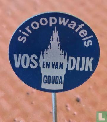 Speldje - Siroopwafels Vos en van Dijk Gouda [blauw], Ophalen of Verzenden, Nieuw, Stad of Land, Speldje of Pin
