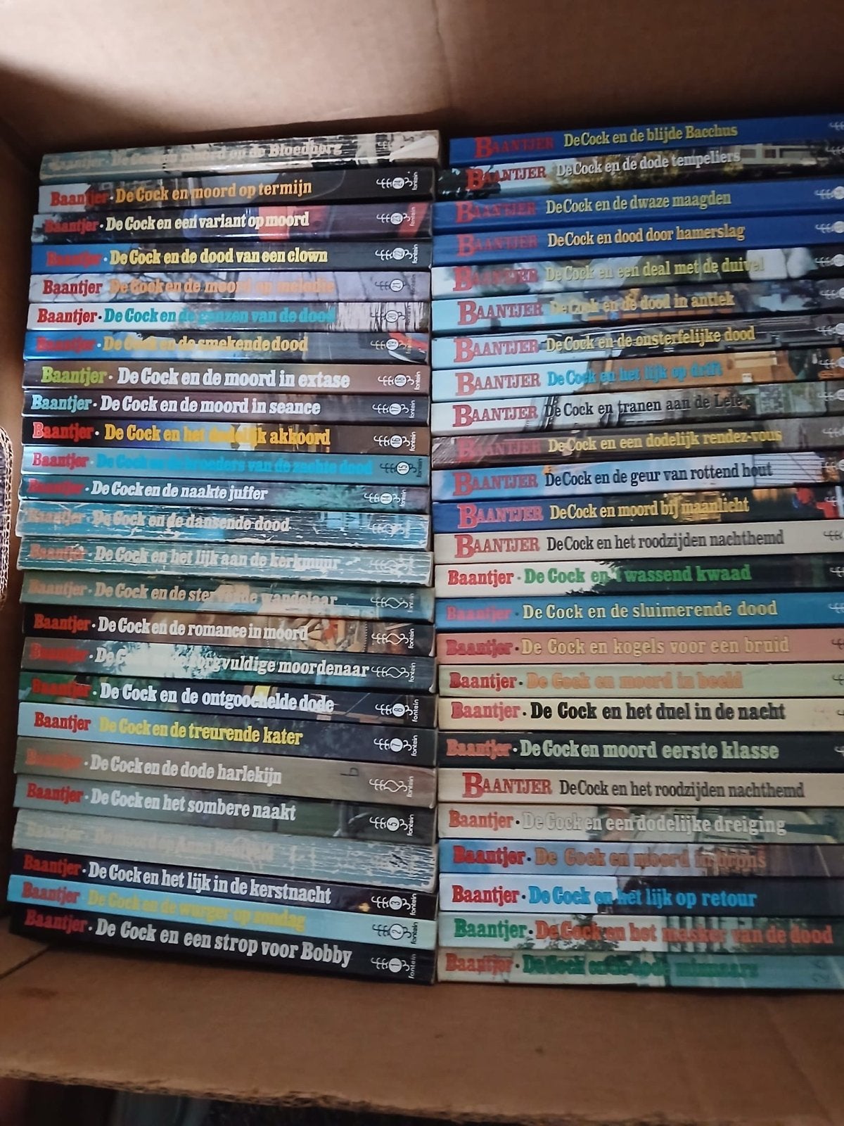 60 Baantjer boekjes - De Cock serie, Ophalen of Verzenden, Gelezen