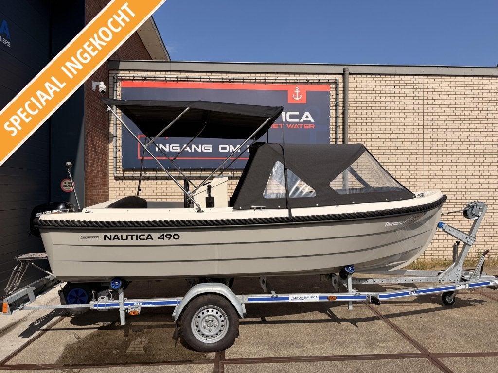 Nautica 490 | Suzuki 15pk | 2023, Watersport en Boten, Sloepen, Overige merken, Overige typen, Koperstraat 38, Biminitop
