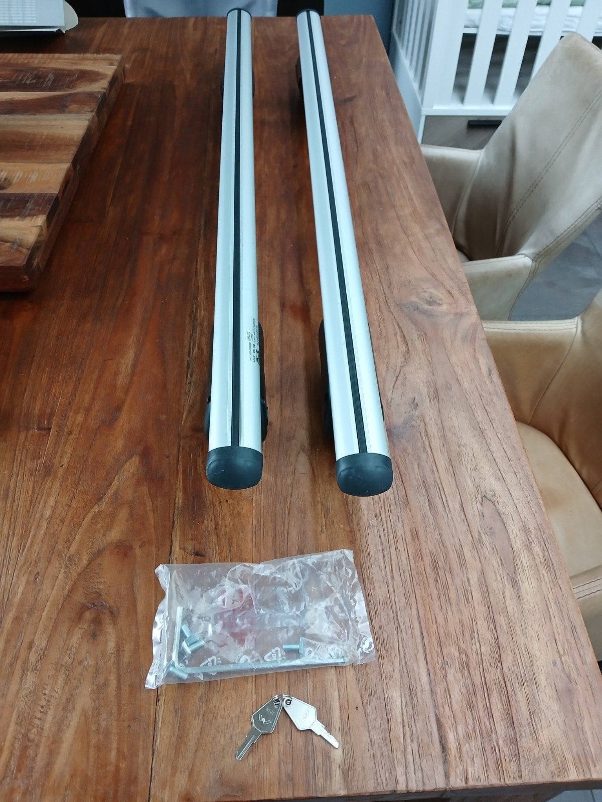 Menabo Brio aluminium dakdragers 120 cm - Zo goed als nieuw, Auto diversen, Ophalen of Verzenden, Zo goed als nieuw
