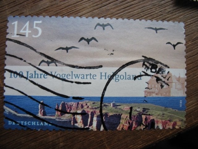 Duitsland vogelwacht Helgoland, Verzenden, BRD, Gestempeld