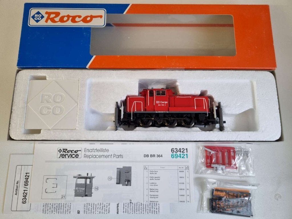 Roco 63421 - Diesellok BR 364 796-3 van de DB (met DSS), Ophalen of Verzenden, Zo goed als nieuw, Roco, Gelijkstroom