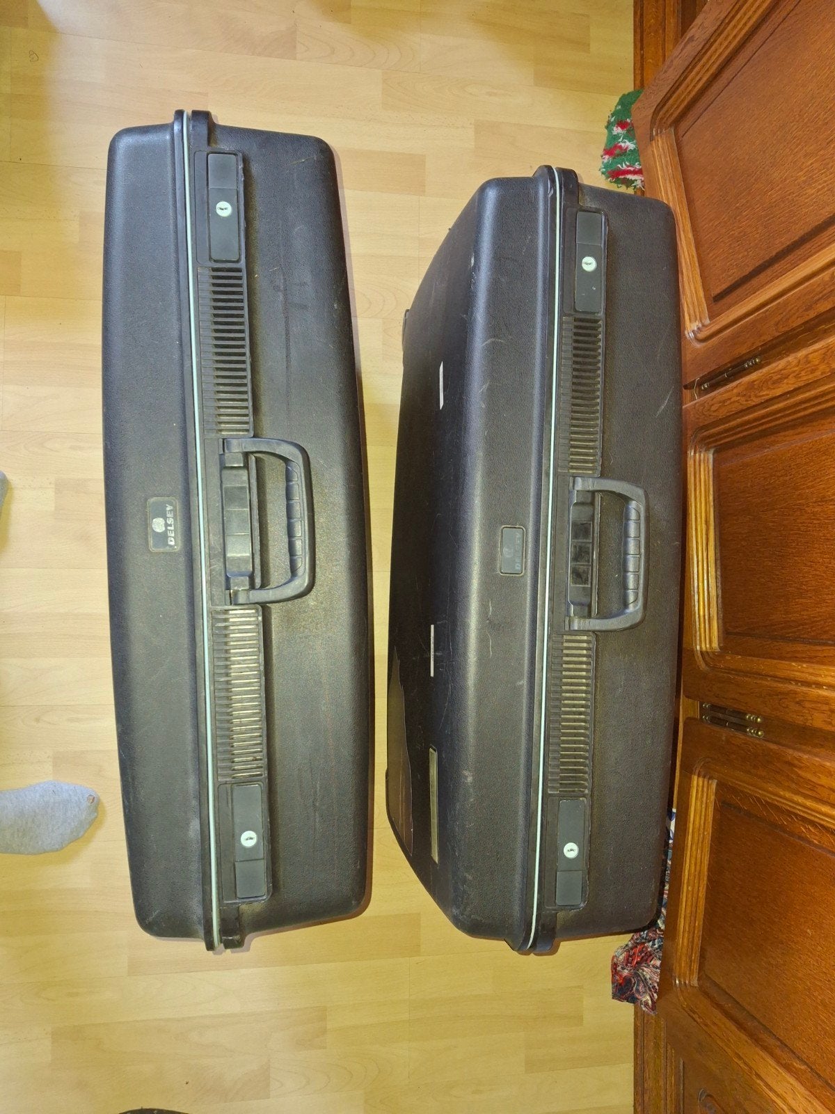 Delsey Koffer Set - Zwart, Gebruikt, 30 cm of meer, Gebruikt, Zwart, 60 tot 80 cm