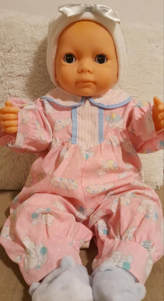 Babypop Gadea Italy met kleertjes vintage jaren 80, Ophalen of Verzenden, Zo goed als nieuw, Babypop