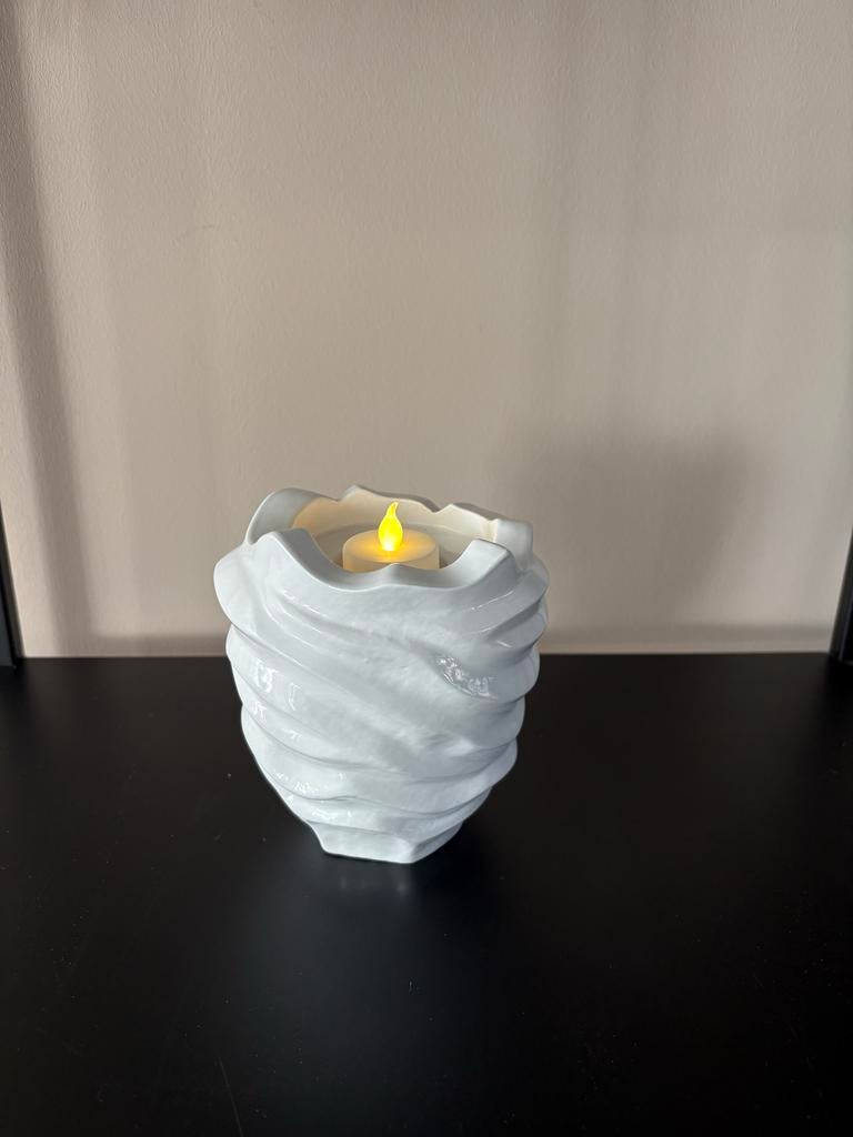Urn waxine lichthouder 600ml, Info@jouwurn.nl, Overige materialen, Wit, Ophalen of Verzenden