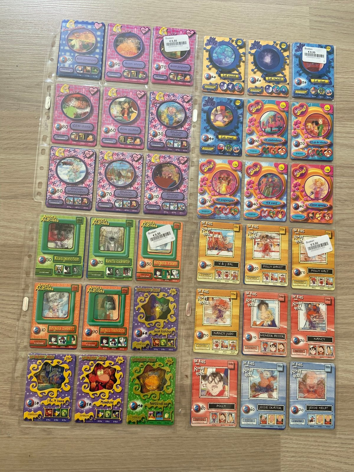 Vintage 90s/2000s Lot Fox Kids Collection Cards, Verzenden, Zo goed als nieuw, Meerdere kaarten