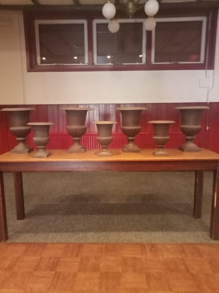 Brocante bloempotten, Ophalen