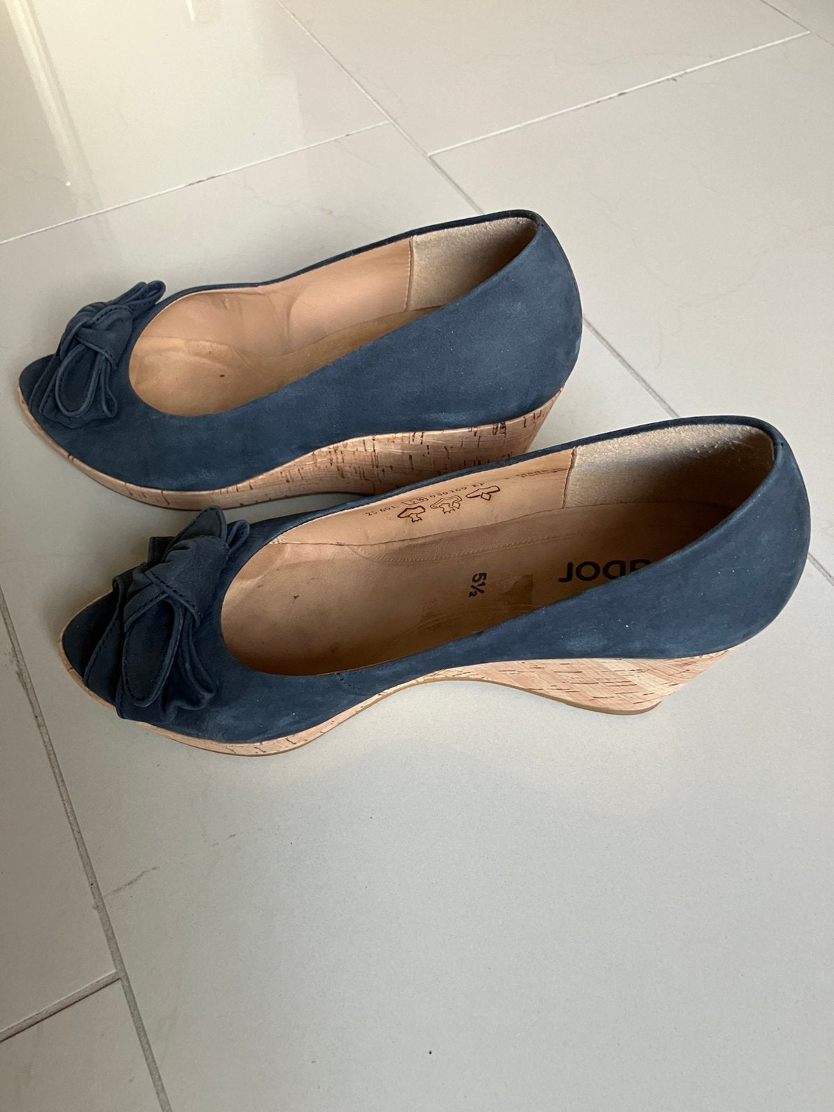 Gabor zomer pumps mt 38.5, Ophalen of Verzenden, Zo goed als nieuw, Blauw