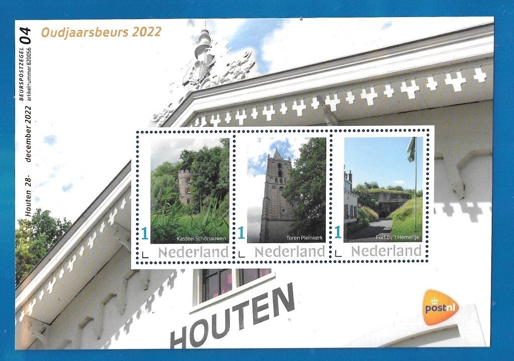 NVPH V3642P Beurspostzegel Oudejaarsbeurs Houten 2022 - 04, Postzegels en Munten, Verzenden, Na 1940, Postfris