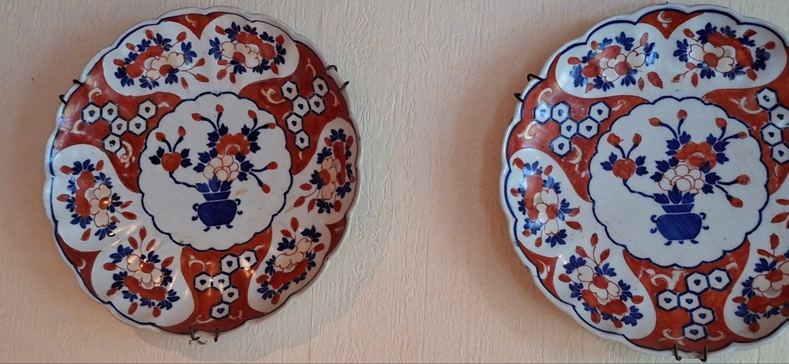 Set van 6 antieke Imari porseleinen borden, Ophalen of Verzenden