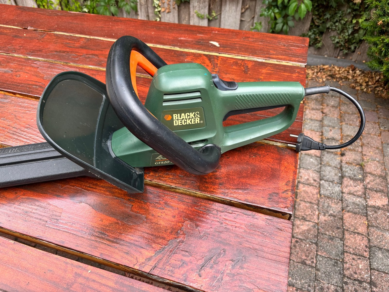 Black & Decker GT520 heggenschaar 43cm 500W, Ophalen of Verzenden, Gebruikt, Elektrisch