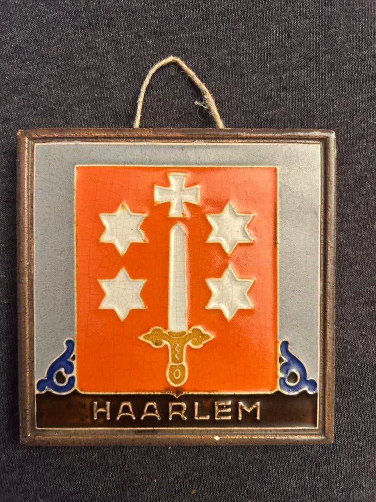 Westraven Utrecht Tegel Haarlem Wapen 10x10cm, Ophalen of Verzenden