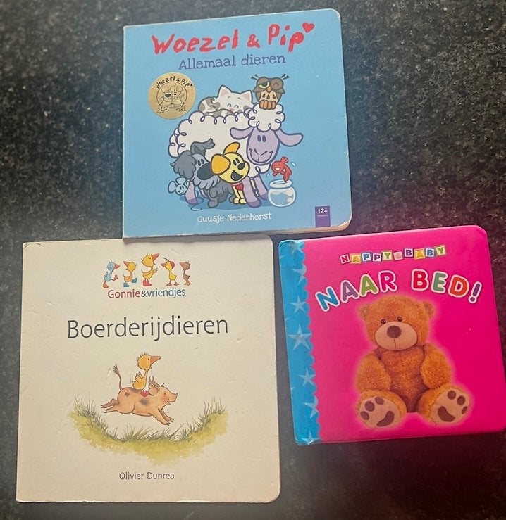 3 boekjes: Woezel & Pip, Gonnie, Naar bed, Ophalen of Verzenden, Gelezen, 2 tot 3 jaar