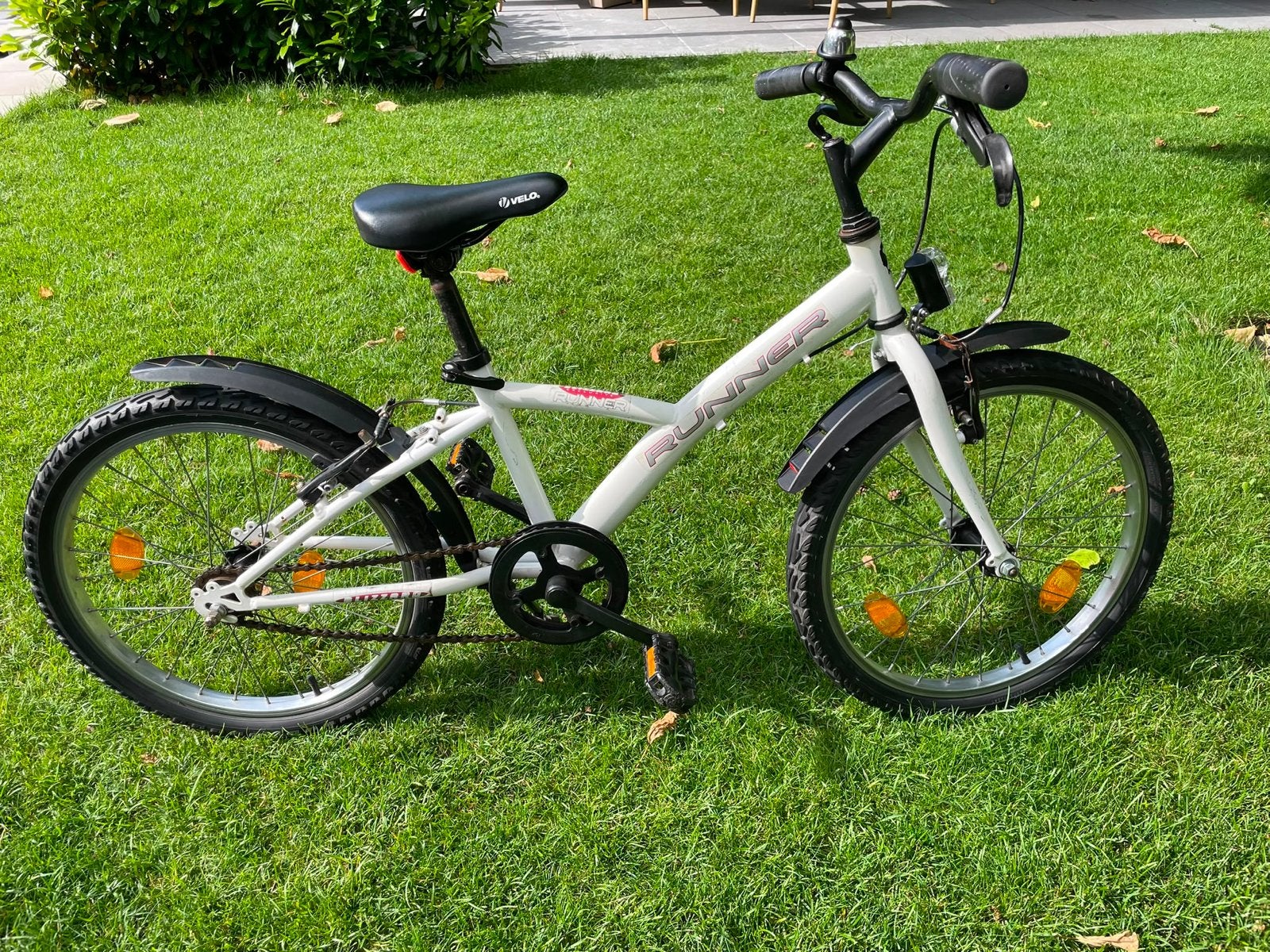 Mountainbike 20 inch kinderfiets met handrem - Wit, Ophalen, Gebruikt, Velgrem, Handrem