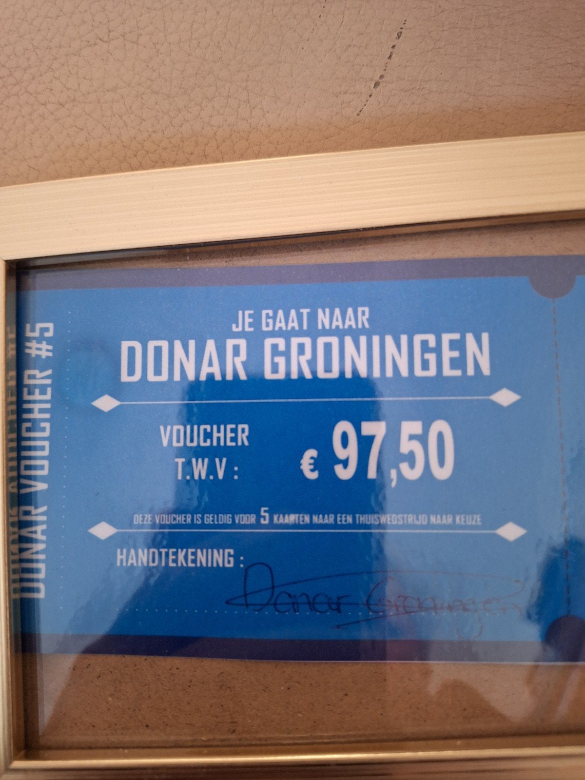 5 kaartjes voor donar thuiswedstrijd naar keuze, Twee personen, Cadeaubon