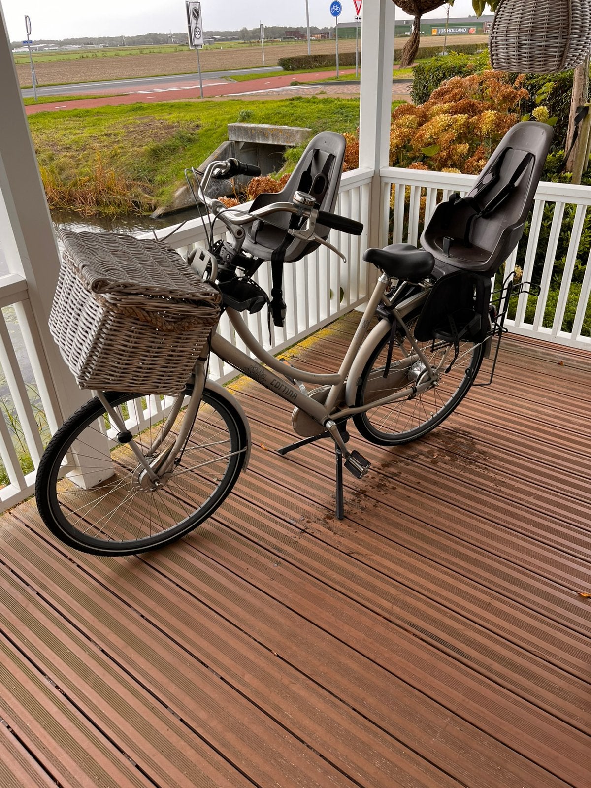 Cortina moederfiets, Fietsen en Brommers, Ophalen, 2 zitjes, Zo goed als nieuw, Overige merken