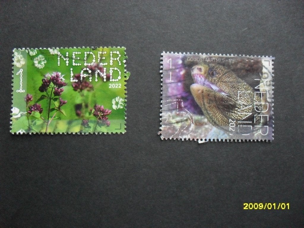 Beleef de natuur 2022 (1x) en 2025 (1x), Postzegels en Munten, Ophalen, Na 1940, Gestempeld