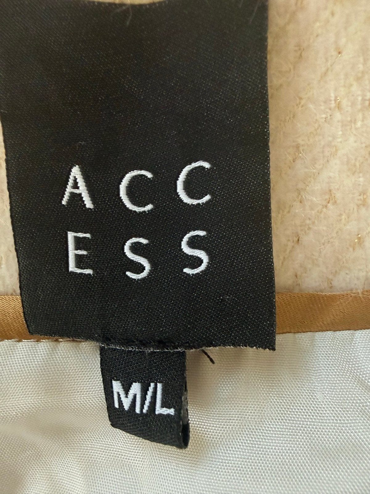 Access double-breasted jas M/L - Crème, Ophalen of Verzenden, Zo goed als nieuw, Maat 38/40 (M), Overige kleuren