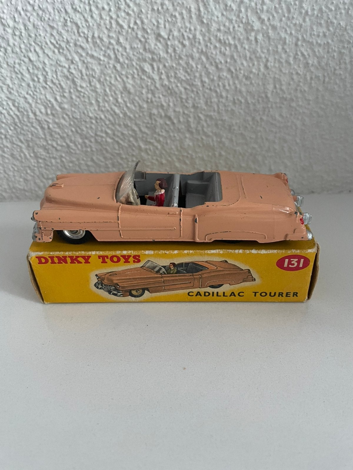 Originele Dinky Toys 1:43 Cadillec Tourer 131 + doosje, Ophalen of Verzenden, Zo goed als nieuw, Auto, Dinky Toys