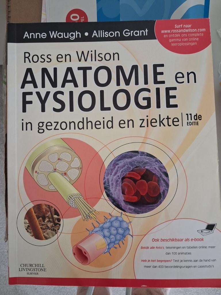 Ross en Wilson Anatomie en Fysiologie 11e editie, Boeken, Anne Waugh, Allison Grant, Zo goed als nieuw, Beta, HBO