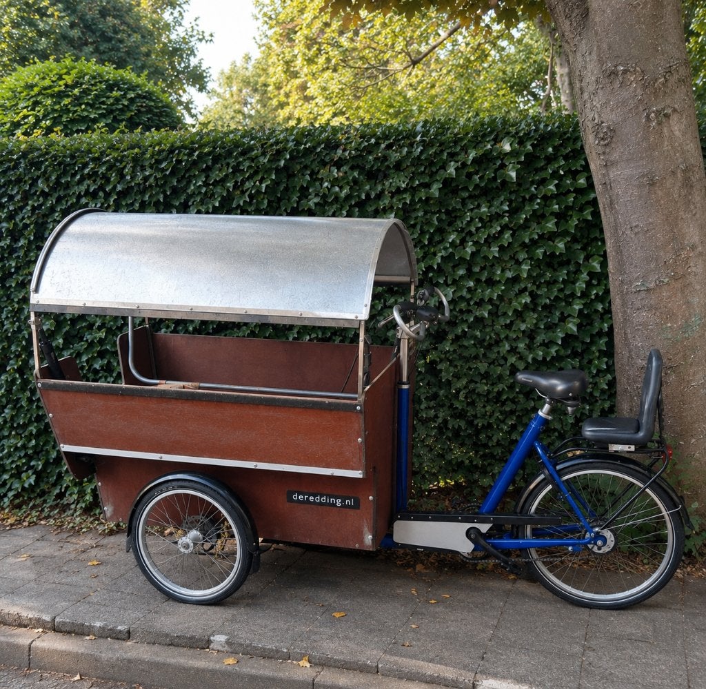 Elektrische bakfiets voor kinderopvang – De Redding, Fietsen en Brommers, Fietsen | Bakfietsen, 4 kinderen of meer, Zo goed als nieuw