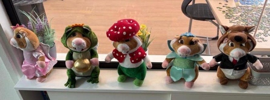 Efteling hamsters, Ophalen of Verzenden, Gebruikt, Beeldje of Poppetje