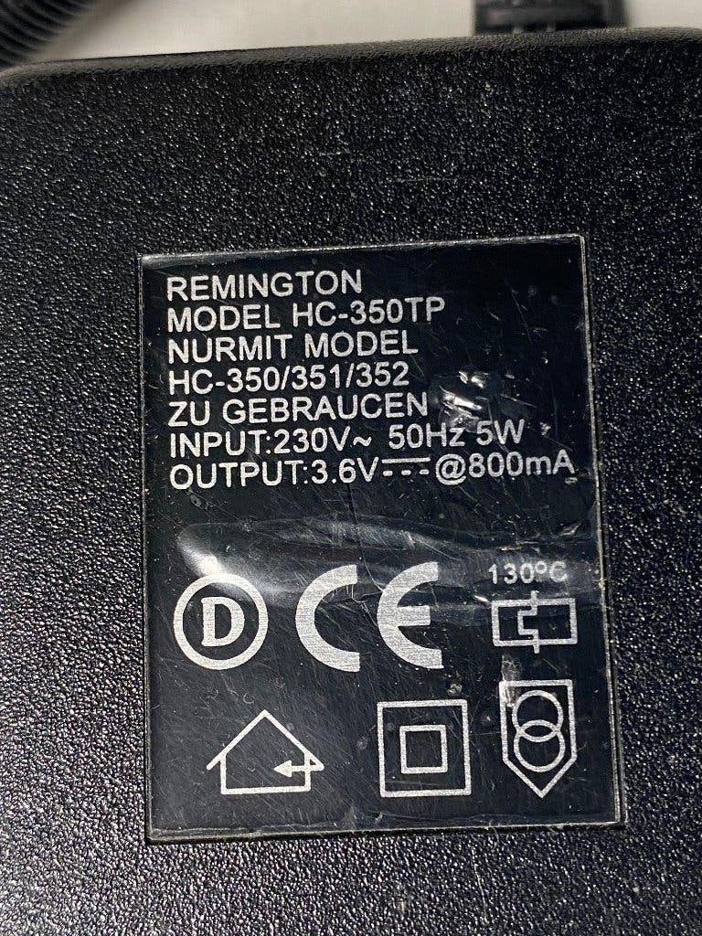 Remington HC-350TP Oplader Adapter 3.6V 800mA, Ophalen of Verzenden, Gebruikt
