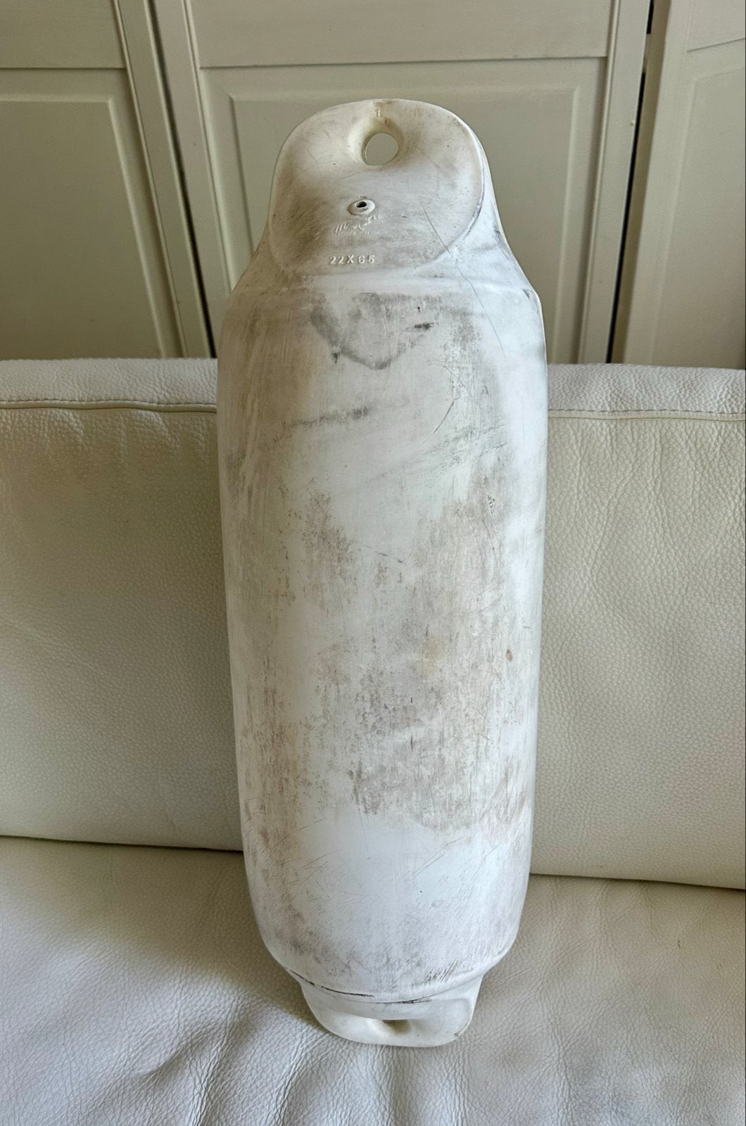 Grote witte Majoni Stootwil / fender 22x65, Ophalen, Gebruikt, Overige typen