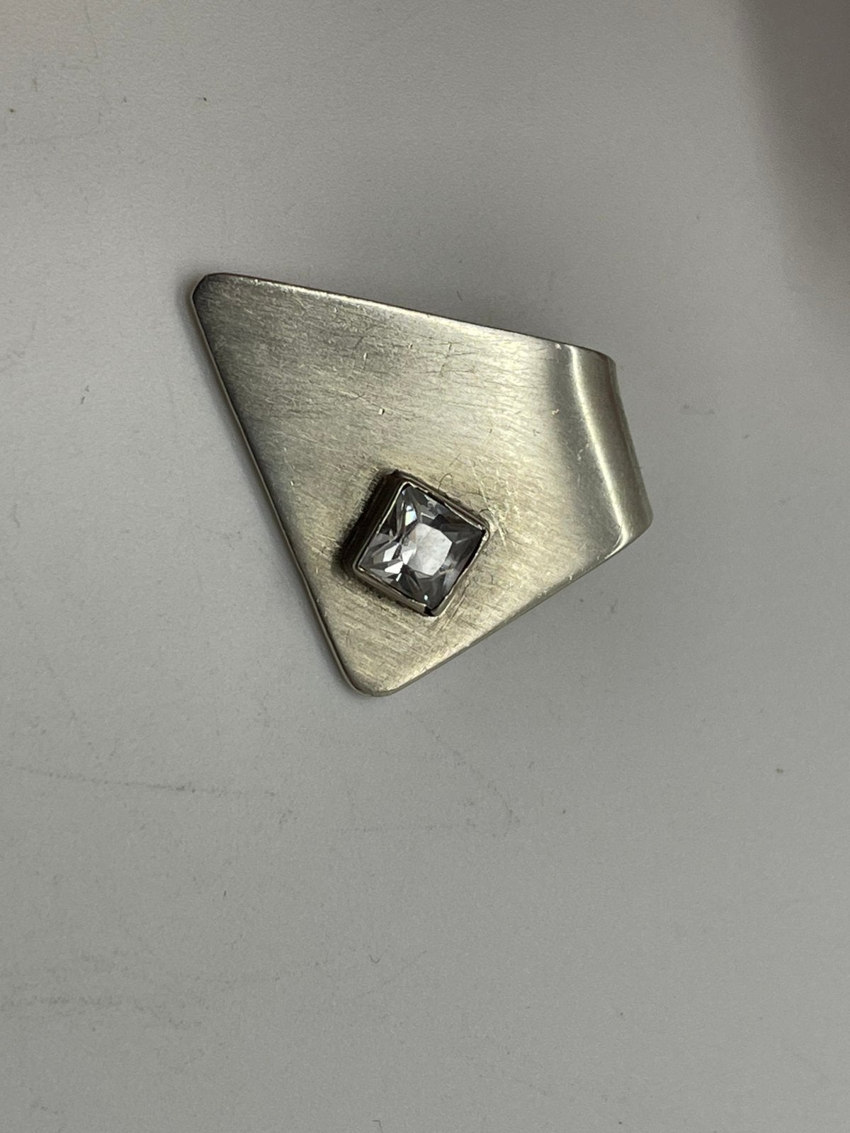 E219 Prachtige zilveren Franz Breuning hanger, Ophalen of Verzenden, Zilver, Hanger, Met edelsteen