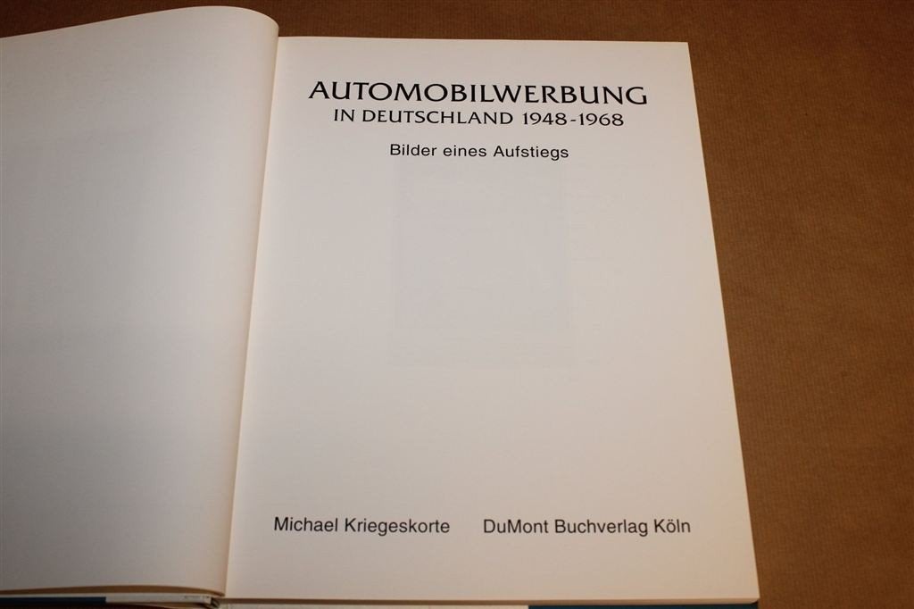 Automobilwerbung in Deutschland — Autoreclame 1948-1968, Ophalen of Verzenden, Gelezen, Overige merken