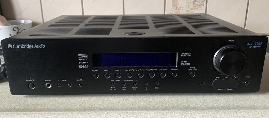 Cambridge Audio Azur 551R Zwart, Audio, Tv en Foto, Versterkers en Receivers, Niet werkend, 7.1, 60 tot 120 watt, Overige merken