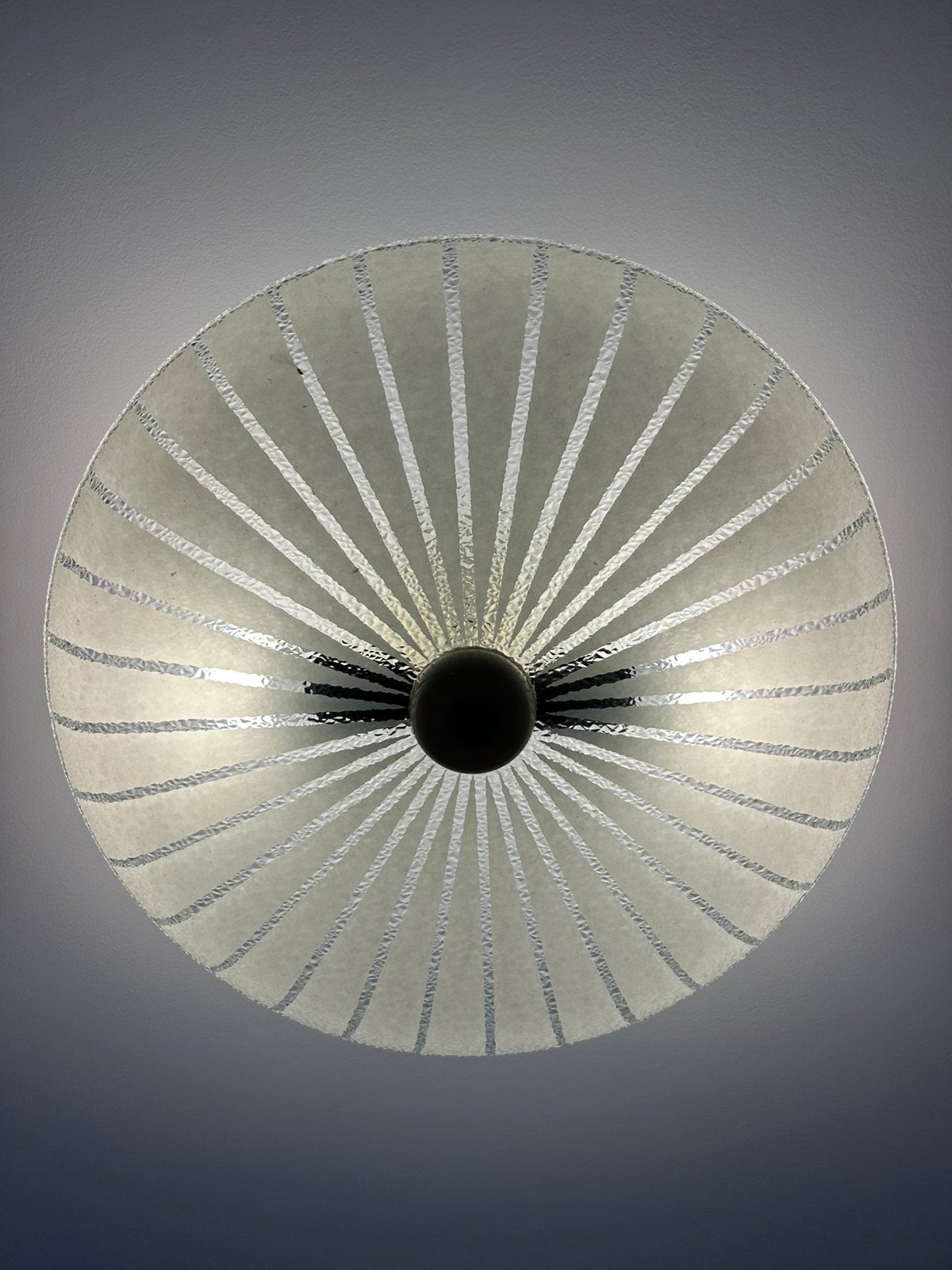 Retro schaal plafondlamp, Ophalen, 47 cm, Vintage, E27 (groot)
