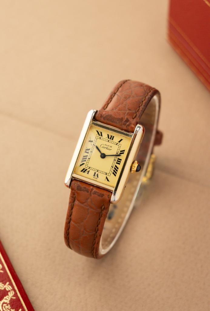 Cartier Tank Must / Uitstekende staat, Sieraden, Tassen en Uiterlijk, Horloges | Heren, Zo goed als nieuw, Polshorloge, Overige merken