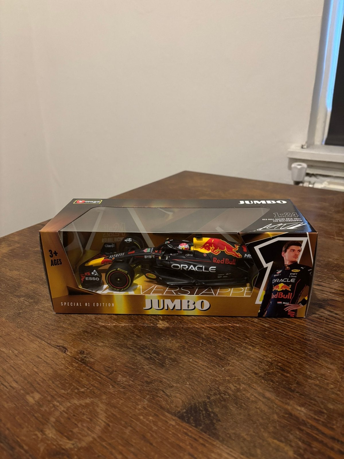 Jumbo Max Verstappen RB18 2022 modelauto, Hobby en Vrije tijd, Ophalen of Verzenden, Nieuw, Auto, Bburago