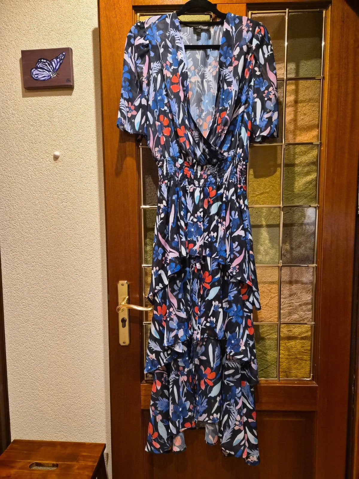 La Dress Naomi Jurk Maat L - Zo goed als nieuw, Overige kleuren, La Dress, Maat 42/44 (L), Ophalen of Verzenden