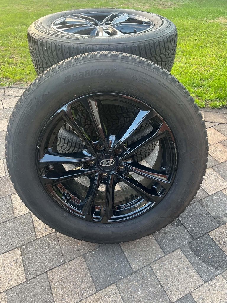 ORIG. HYUNDAI TUCSON 17 INCH VELGEN + WINTERBANDEN, Ophalen, Banden en Velgen, 17 inch, Winterbanden